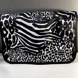 Caboodles Jet Setter Black/Pink Hanging Valet Cosmetic/Toiletry Organizer